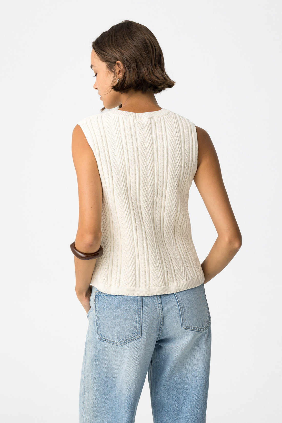 Colete Cable Knit