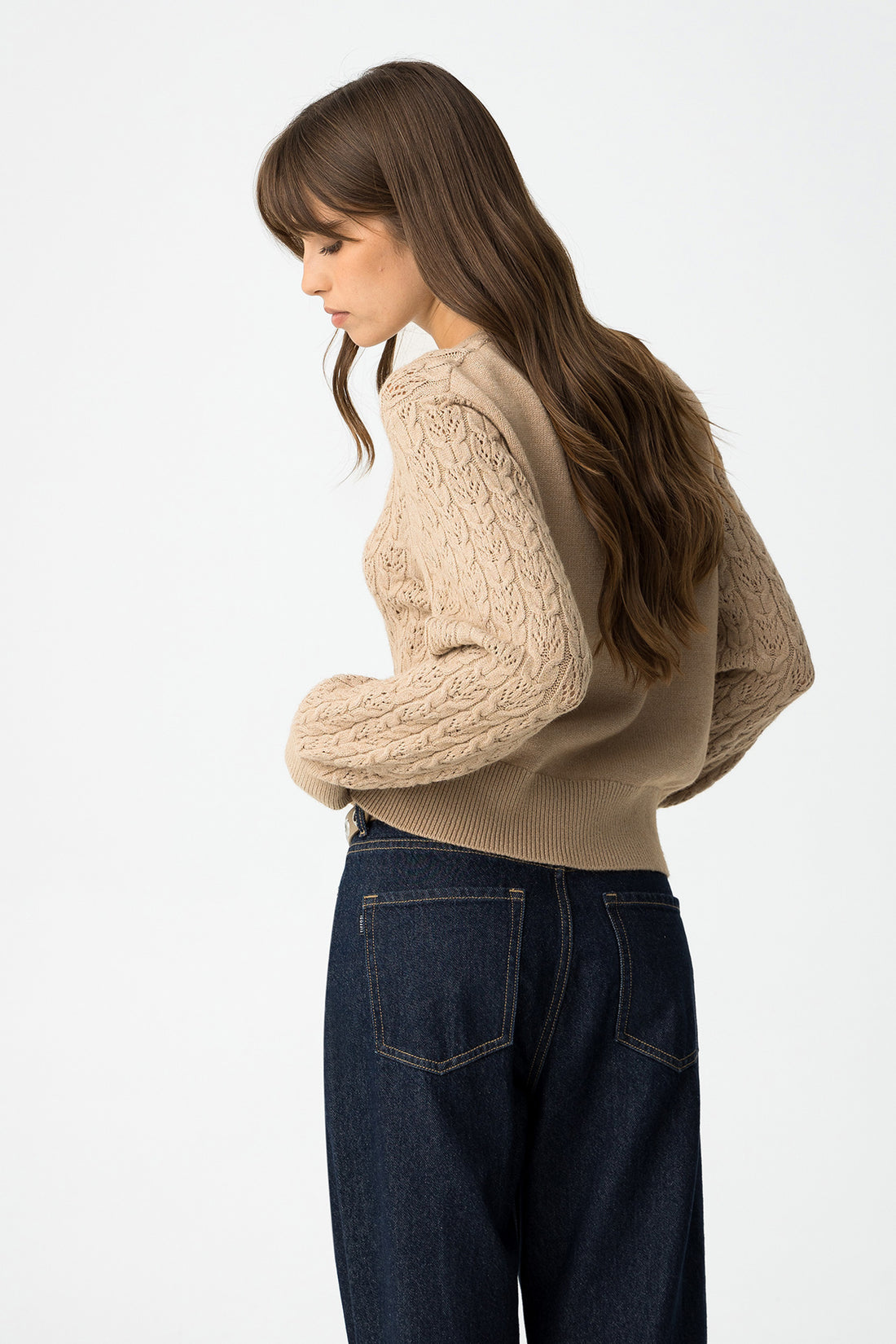 Camisola Malha de Cabo com Aberturas