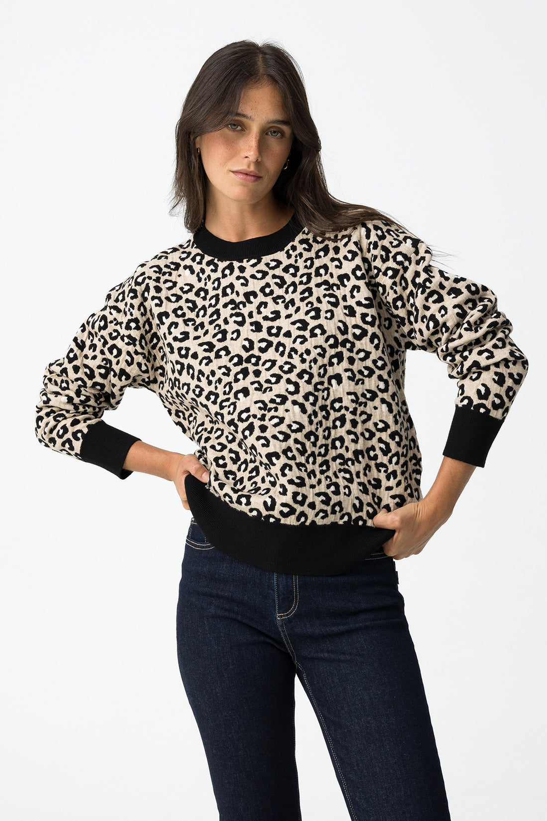 Camisa Relaxed Jacquard Animal