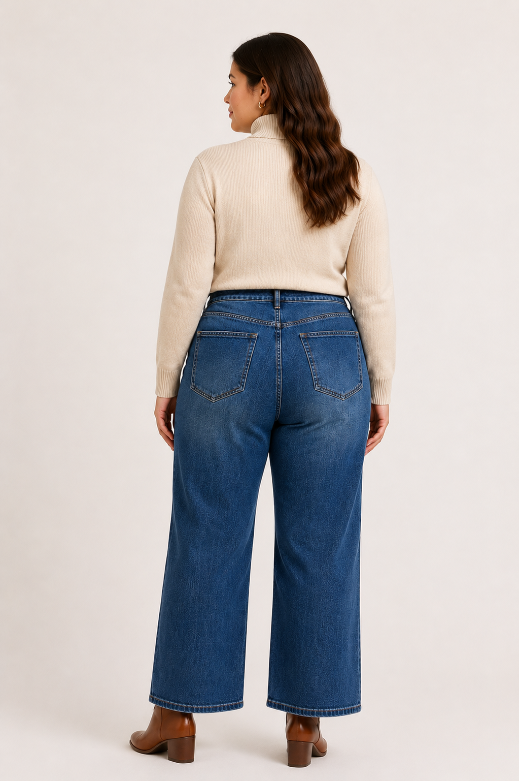 Jeans Wide Leg Flower