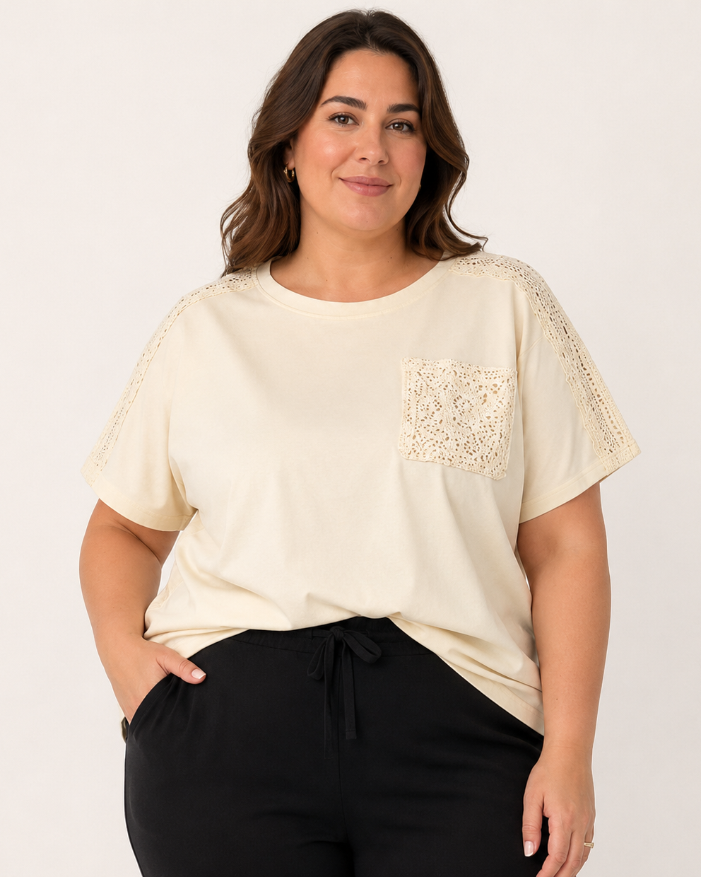 Camisola  Bolso Renda