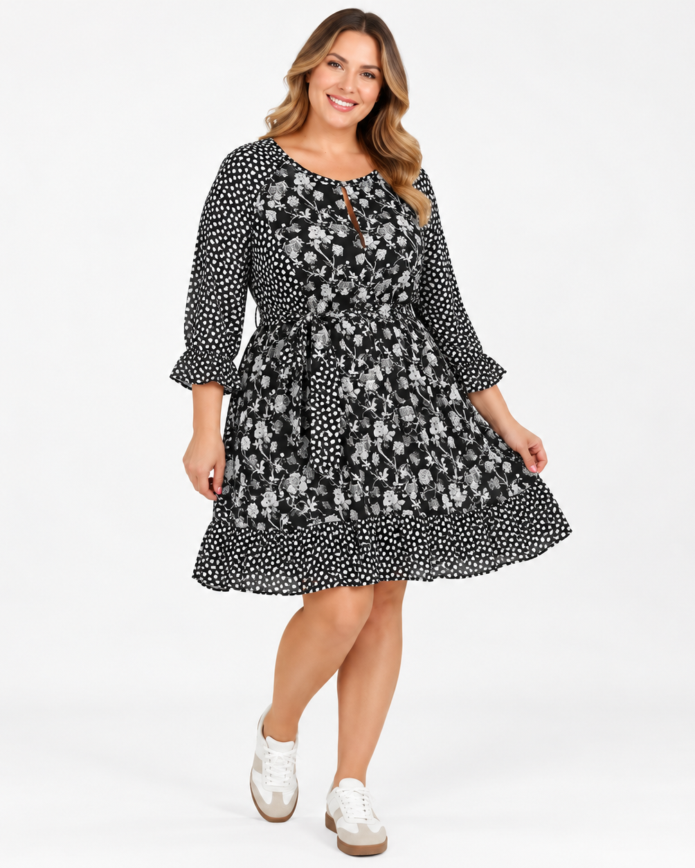 Vestido Florzinhas Folho