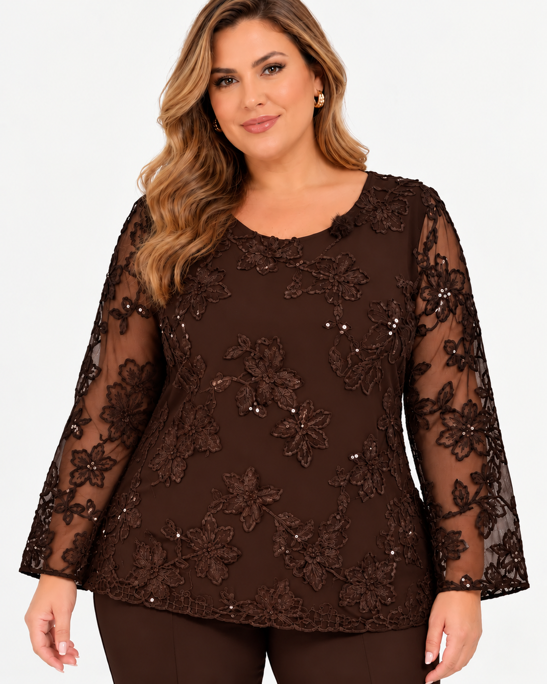 Camisola Flores Brilhantes