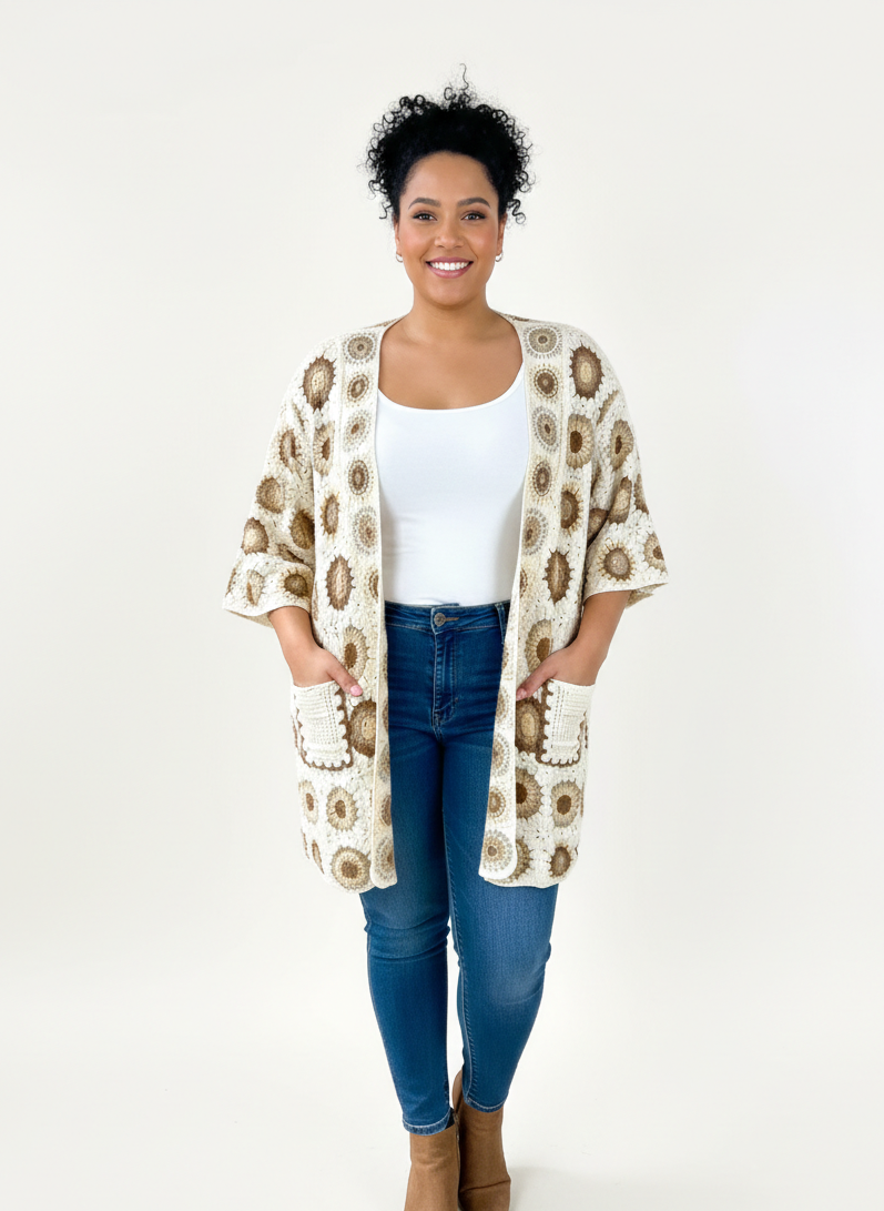 Casaco Crochê Colours