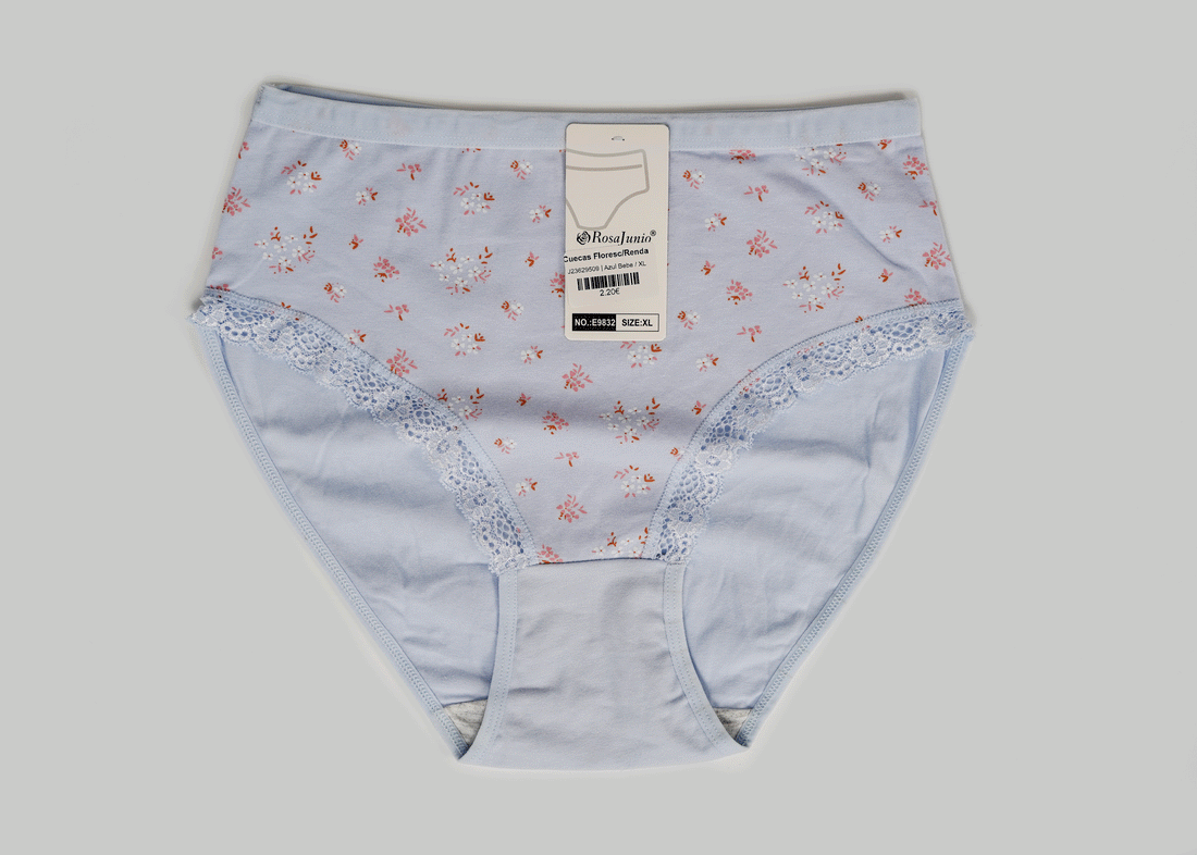 Cuecas Flores c/Renda