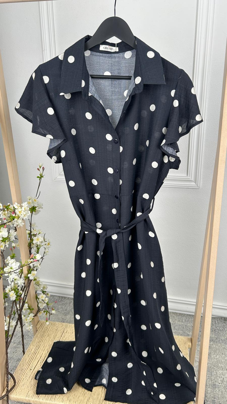 Vestido Bolinhas C/Botões