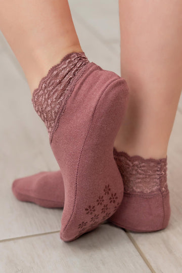 Meias Renda Antiderrapantes - JULIE PT